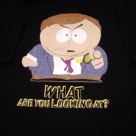 VTG 205 COMEDY CENTRAL WHAT ARE YOU LOOKING AT? SIZE APPROXIMATE XL- L No Tag - Picture 7 of 16